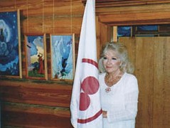 Entrega de la Bandera de la Paz a la Siberian Roerich Society