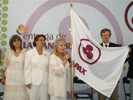 Presentation of the Banner of Peace to Guanajuato State, Mexico